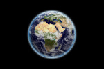 Erde mit Kontinent Afrika und Europa vom Weltall aus - Earth texture by NASA